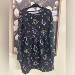 Rumi + Ryder Colorful Unicorn and Rainbow Dress XS